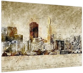 Obraz - Artystycznie ukształtowane miasto (70x50 cm)