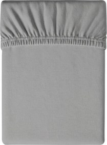 PrzytulneMieszkanie.pl Prześcieradło jersey jasnoszare 90 x 200 cm