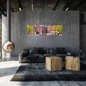 Obraz - Amsterdam, domy tańca (170x50 cm)
