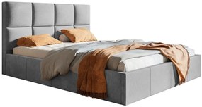 Tapicerowane łóżko dwuosobowe 140x200 Kamelia 3X - 36 kolorów