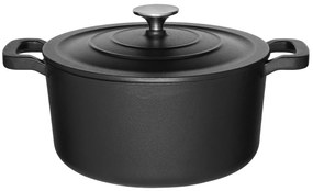 Żeliwny kociołek z pokrywką, Ø 24 cm