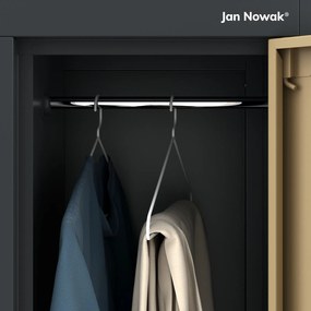 Szafa socjalna 6-drzwiowa Eco Design Igor 90x45x185 cm antracyt/orzech