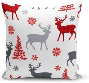 Zestaw 4 świątecznych poszewek na poduszki i bieżnika Minimalist Cushion Covers Christmas Ornaments