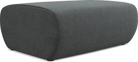 Pufa - z tkaniny strukturalnej - szary - NANEA