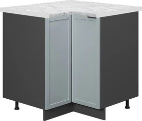 Szafka narożna jasnoniebiesko-szary 80.5x60x82 fame-line