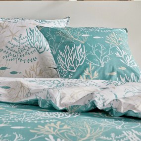 Pościel bawełniana 220 x 240 cm AIRY DAWN, wzór roślinny