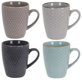 Ceramiczne kubki zestaw 4 szt. 270 ml Shiney – Orion