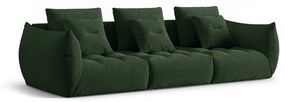 Ciemnozielona sofa 332 cm Bloom – Micadoni Home