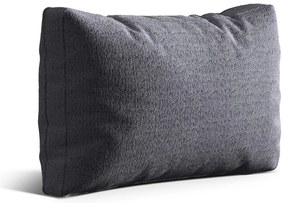 Ciemnoszara poduszka na sofę z materiału bouclé Kemi – Cosmopolitan Design