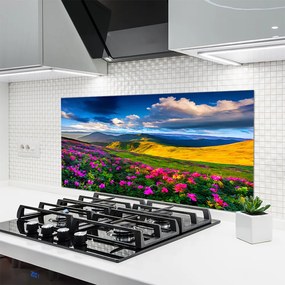 Panel Kuchenny Malownicza Łąka Kwiatowa