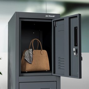 Szafa skrytkowa socjalna BHP antracytowa ROBERT 1 Plus 292 x 1720 x 450 mm