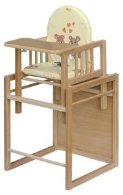 COSING - Krzesełko do karmienia 2w1 Viktoria buk/kremowe