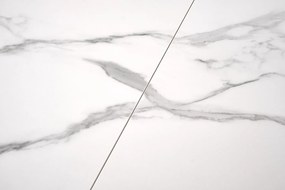 Biały stół Vivaldi z rozkładanym blatem ze spieku