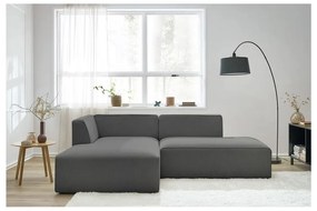 Ciemnoszary narożnik modułowy (lewostronny/w kształcie litery L) Megeve – Bobochic Paris