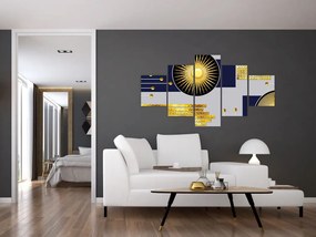 Obraz - Złote koła (125x70 cm)