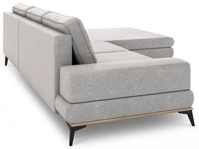 Jasnoszary rozkładany narożnik Windsor &amp; Co Sofas Planet, prawostronny