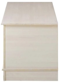 Biała skrzynia z litego drewna sosnowego 80x45 cm Anita – Støraa