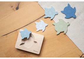 Drewniane puzzle Turtle – Kindsgut