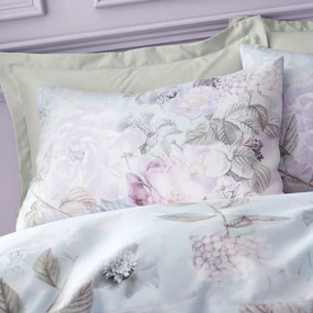 Jasnoniebieska pościel dwuosobowa 230x220 cm Floral Serenity – RHS