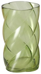 Wazon szklany z połyskiem CURVO, 20 cm