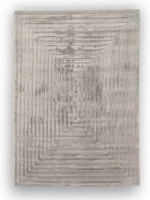 Dywan nowoczesny 3D Lily Geometria szary 120 cm x 170 cm