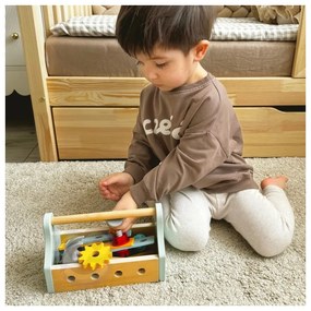 Tooky toy drewniana skrzynka z narzędziami zestaw 18 el.