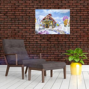 Obraz - Chatka z piernika (70x50 cm)