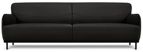 Czarna skórzana sofa Windsor &amp; Co Sofas Neso, 235x90 cm