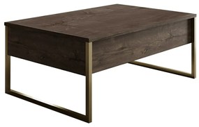 Stolik konferencyjny Luxe Walnut and Gold