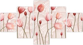 Obraz - Różowe tulipany (125x70 cm)