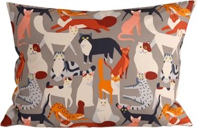 Poszewka na poduszkę z mikrofibry CATMOSPHERE 50x70 cm, kolorowa