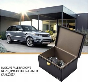 Pudełko skrzynka klatka faradaya na klucze keyless
