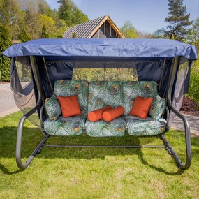 Huśtawka ogrodowa z moskitierą Venezia Lux G036-02LB PATIO