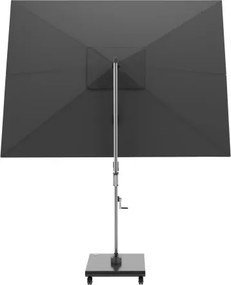 HYPERION 330 x 240 cm – luksusowy, huśtawkowy parasol ogrodowy z bocznym drążkiem : Kolor parasola - Ciemnoszary