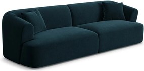 Morska aksamitna sofa 255 cm Campi – Cosmopolitan Design