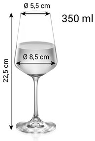 Tescoma Kieliszki do białego wina GIORGIO 350 ml, 6 szt.