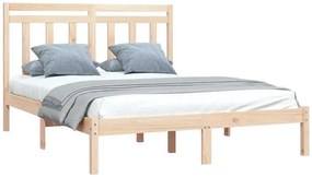 Skandynawskie łóżko z naturalnej sosny 120x200 - Miva 4X