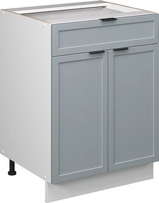 Szafka dolna do kuchni jasnoniebiesko-szary 60x51.6x82 fame-line