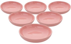 Zestaw 6 misek ceramicznych Lunis 13 cm, różowy