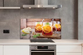 Szklany Panel Mrożona Herbata z Cytrusami