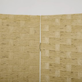 HOMCOM Parawan 4-częściowy 160 x 170 cm, przegroda z włókna falistego do salonu, brązowy | Aosom PL