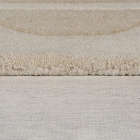 Naturalny wełniany chodnik tkany ręcznie 80x230 cm Lois Scallop – Flair Rugs