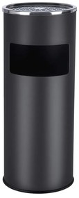 SongmicsHome Stojący popielnik z koszem na śmieci SMOKE, 60,5x24,5 cm, czarny