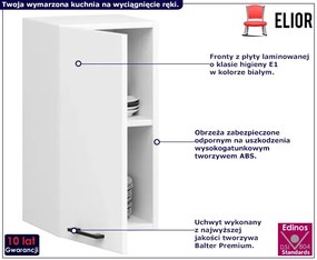 Biała górna szafka kuchenna 30 cm - Tereza 4X