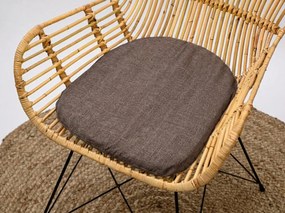 Poduszka na krzesło STANDARD MELANGE brązowa