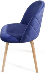 Zestaw krzeseł do jadalni , błękit królewski, 2 szt