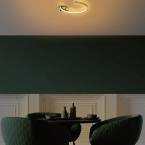 Lampa sufitowa LED w kolorze złota 33x46 cm Moon – Opviq lights