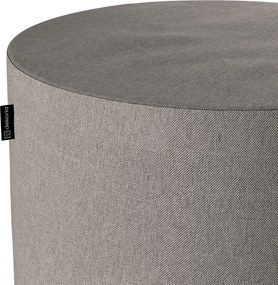 Puf Barrel kolor beżowy tkanina strukturalna