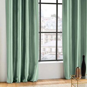 Zielona satynowa zasłona 140x240 cm Shana – douceur d'intérieur
