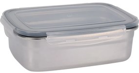 Excellent Houseware Pojemnik ze stali nierdzewnejz plastikową pokrywką 1250 ml, 1,25 l